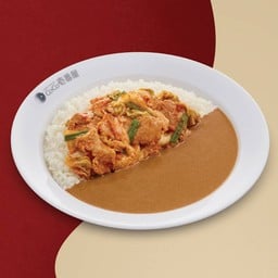 ข้าวแกงหมูผัดกิมจิ