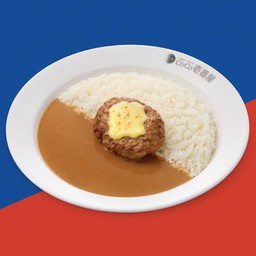 ข้าวแกงกะหรี่แฮมเบิร์กชีส