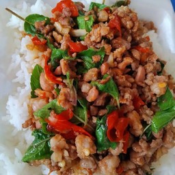 ข้าวกระเพราหมูสับ