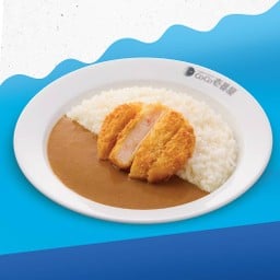 ข้าวแกงกะหรี่กุ้งสับชุบเก็ดขนมปังทอด