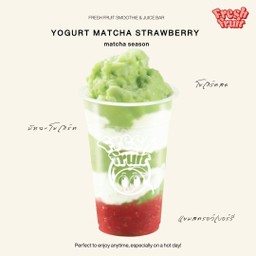 Yoghurt matcha strawberry
