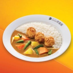 ข้าแกงกะหรี่ไก่ทอดผักรวม