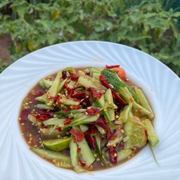 ตำแตงหอยดองปากแหก