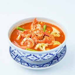 แกงส้มชะอมไข่ กุ้งสด