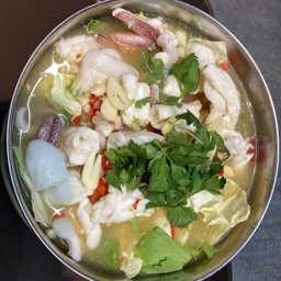 ปลาหมึกนึ่งมะนาว