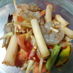 ตำไหลบัวกุ้งสด