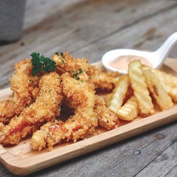 กุ้งทอดซอสทาทาร์