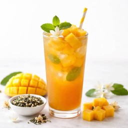 Fresh mango jasmine tea