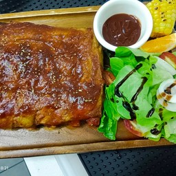 ซี่โครงหมูซอสบาบีคิว