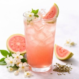 Fresh pink guava jasmine tea