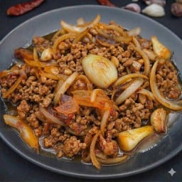 พริกเผาหมูสับ (เป็นกับ)
