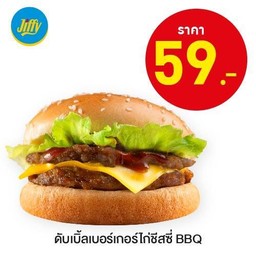 ดับเบิ้ลเบอร์เกอร์ไก่ชีสซี่BBQ