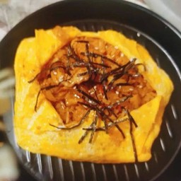 ข้าวผัดกิมจิ(ไก่)ห่อไข่
