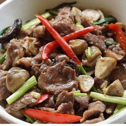 เนื้อผัดน้ำมันหอย