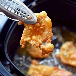 หนังไก่ทอด+ผงเขย่า
