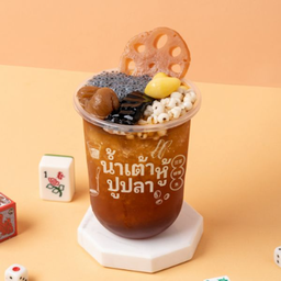 น้ำลำไยเกล็ดหิมะ ท็อปปิ้งเต้าทึง .