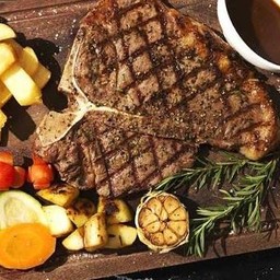 [อร่อยซ่ากับโค้ก] ทีโบนสเต็ก สเต็กเนื้อ +  โค้ก ออริจินัล (กระป๋อง)