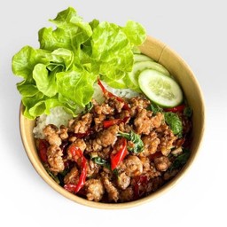 ข้าวกะเพราหมูสับ