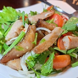 ยำคอหมูย่าง