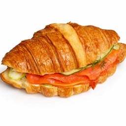Smoked Salmon Croissant Sandwich