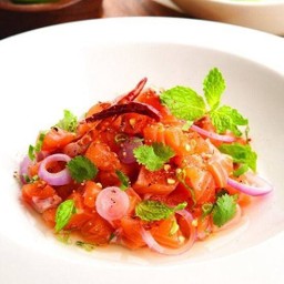 ลาบปลาแซลมอล