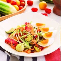 ตำแตงไข่ต้ม