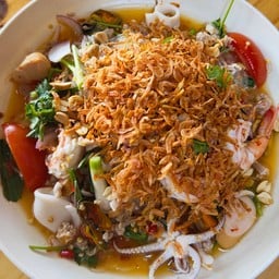 ยำวุ้นเส้น รวมมิตรทะเล (โบราณ)