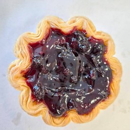 ทาร์ตดอกไม้บลูเบอรี่ครีมชีส