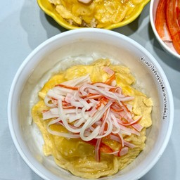 ข้าวไข่ข้นหน้าปูอัด