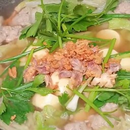 ต้มจืดเต้าหู้อ่อนไก่สับ