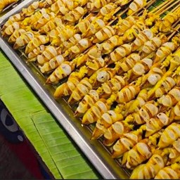 ปลาหมึกย่างเบบี้