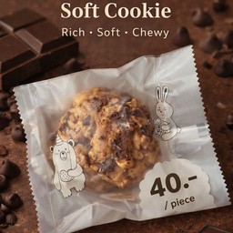 ดาร์คช็อกโกแลตซอฟต์คุกกี้