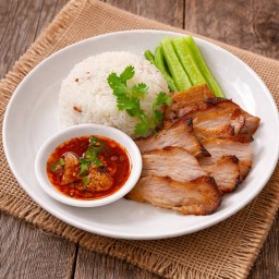 ข้าวคอหมูย่าง