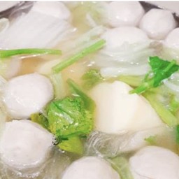 ต้มจืดเต้าหู้ไม่ใส่เนื้อสัตว์