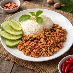 ข้าวกระเพราหมูสับ