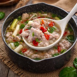 หมูสับต้มยำ