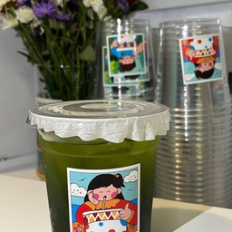 ชาเขียวน้ำมะพร้าวสด