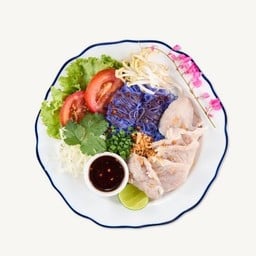 [ก๋วยเตี๋ยวอัญชัญ] หมี่ยำแซ่บหมูนุ่ม (M)