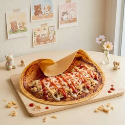 เครปพริกเผา หมูหยอง ปูอัด