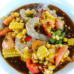 ตำข้าวโพด กุ้งสด
