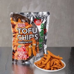 Good Grobb Tofu Chips (Tomato Spicy) ฟองเต้าหู้ทอดกรอบ รสมะเขือเทศสไปซี่
