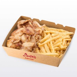 กล่องโดเนอร์เฟรนช์ฟรายส์กับเนื้อไก่