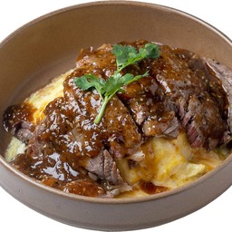 ข้าวไข่ข้นเนื้อย่างออสเตรเลีย+ซอสสูตรลับของ Egg My God