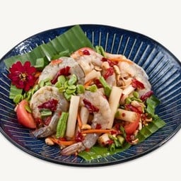 ตำไหลบัวกุ้งสด