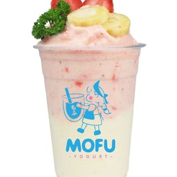 Banana strawberry smoothie - กล้วยสตรอเบอร์รี่ สมูทตี้