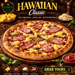 ฮาวายเอี้ยน (12 นิ้ว) / HAWAIIAN PIZZA (12inch)