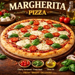 พิซซ่า มาร์การิต้า (12 นิ้ว) / Margherita Pizza (12inch)