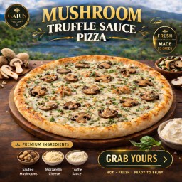 พิซซ่า เห็ด ซอสทรัฟเฟิล (12 นิ้ว) / Mushroom Truffle Sauce Pizza (12inch)