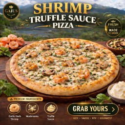 พิซซ่า กุ้ง ทรัฟเฟิลซิส (12 นิ้ว) / Shrimp Truffle Sauce (12inch)