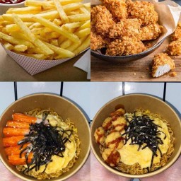 มาม่าเกาหลี ของทอดในบ้าน